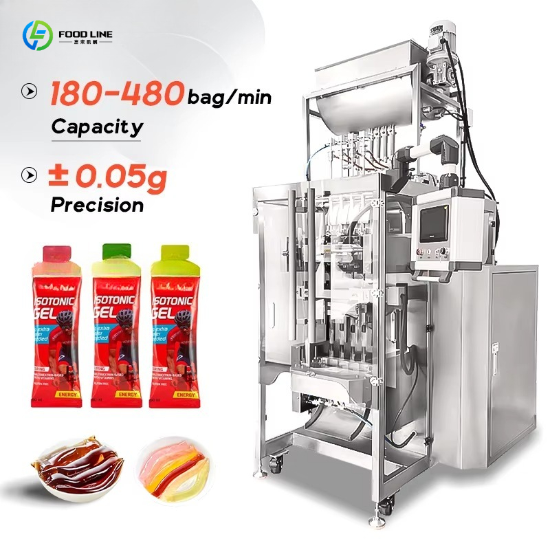 Energy Gel Pack - Otomatik Çok Şeritli Düzensiz Şekilli Poşet