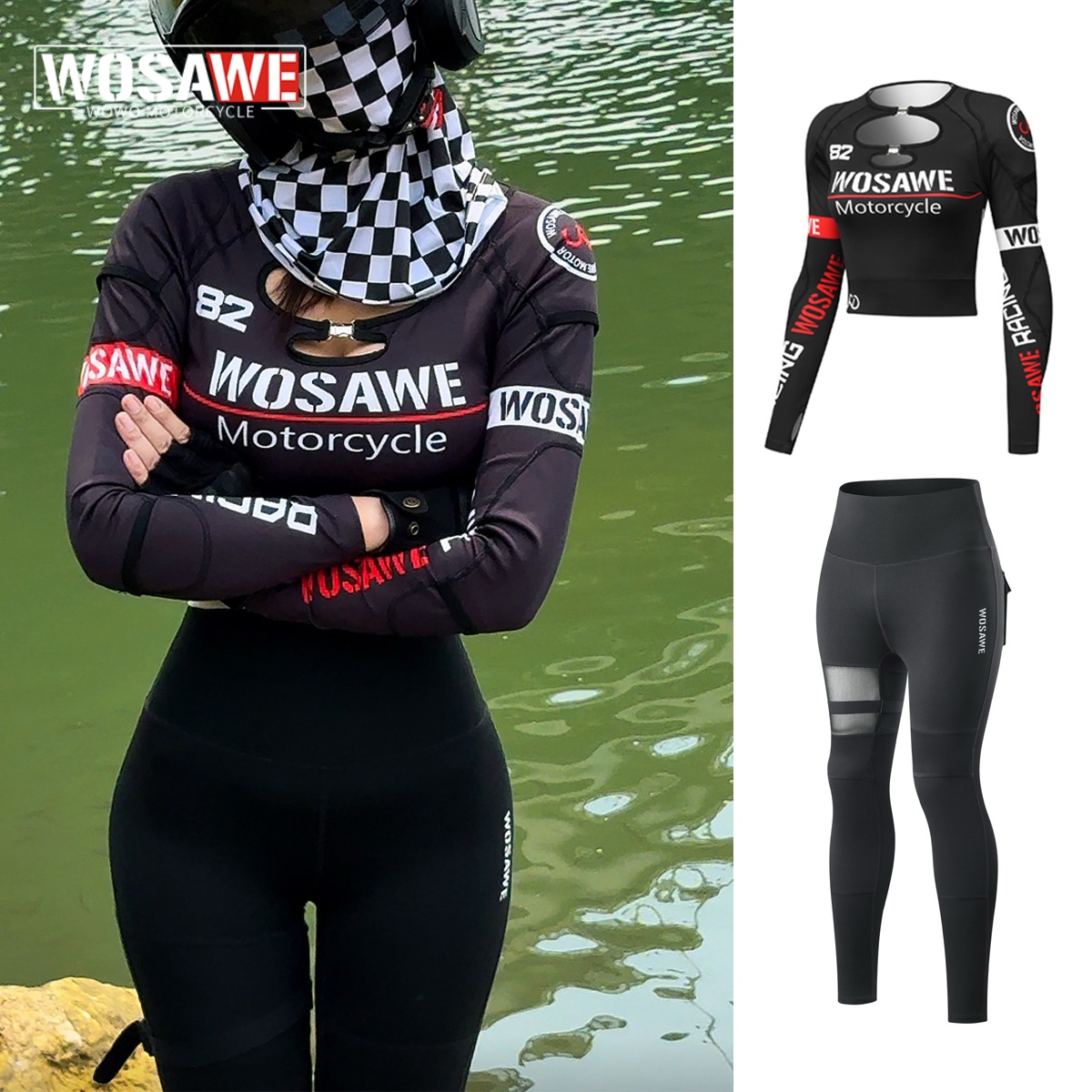 Reflective Running Jacket - WOSAWE Yaz Kadın Ince Motosiklet Ceket