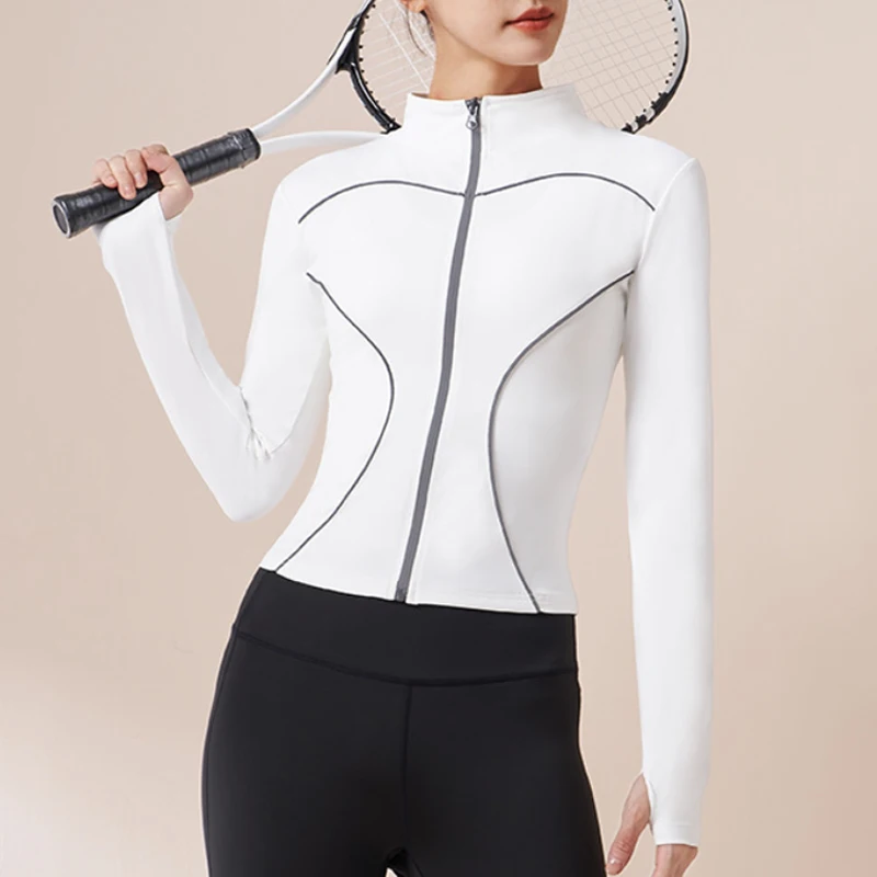Reflective Running Jacket - Aiithuug Sonbahar-İlkbahar Koleksiyonu, Yansıtıcı Şeritli, Gece