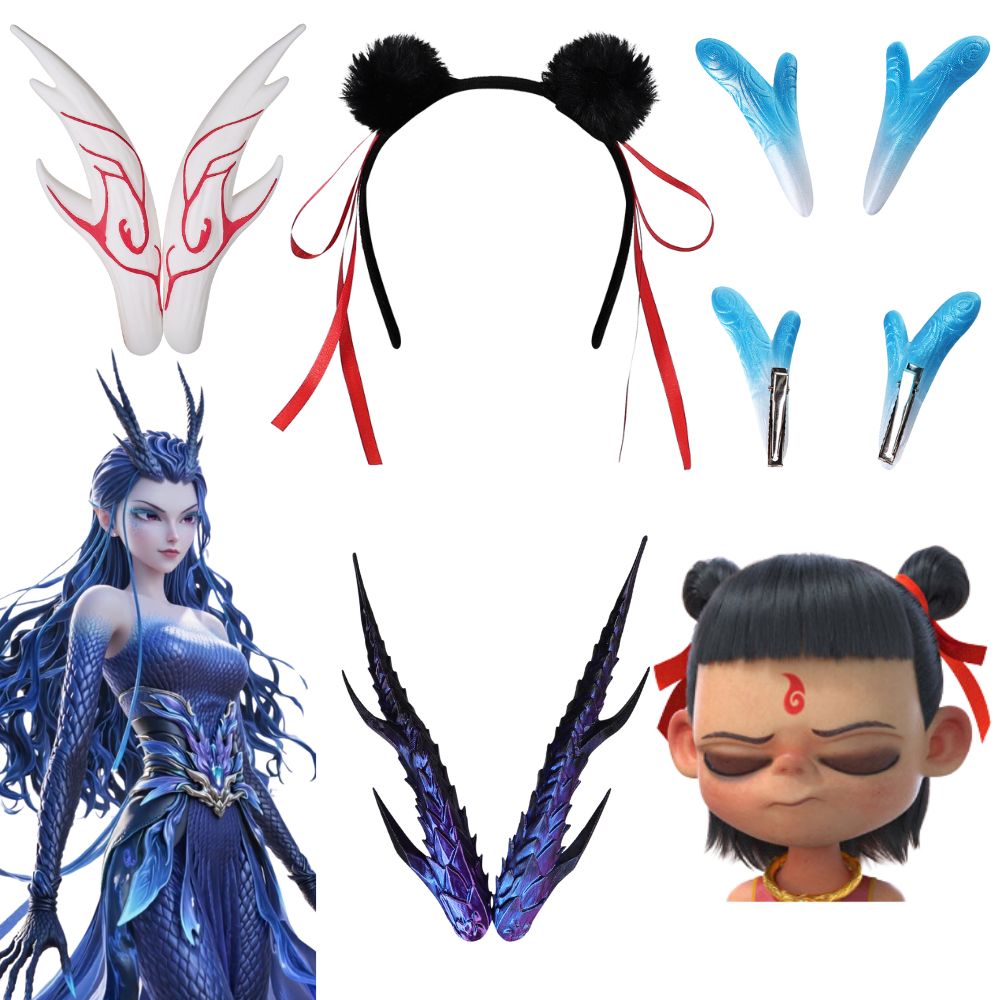 Nezha Ao Bing Cosplay Saç Klip - Head Gear Running incelemesi ve fiyatı